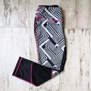 RBX Black and White Workout Leggings